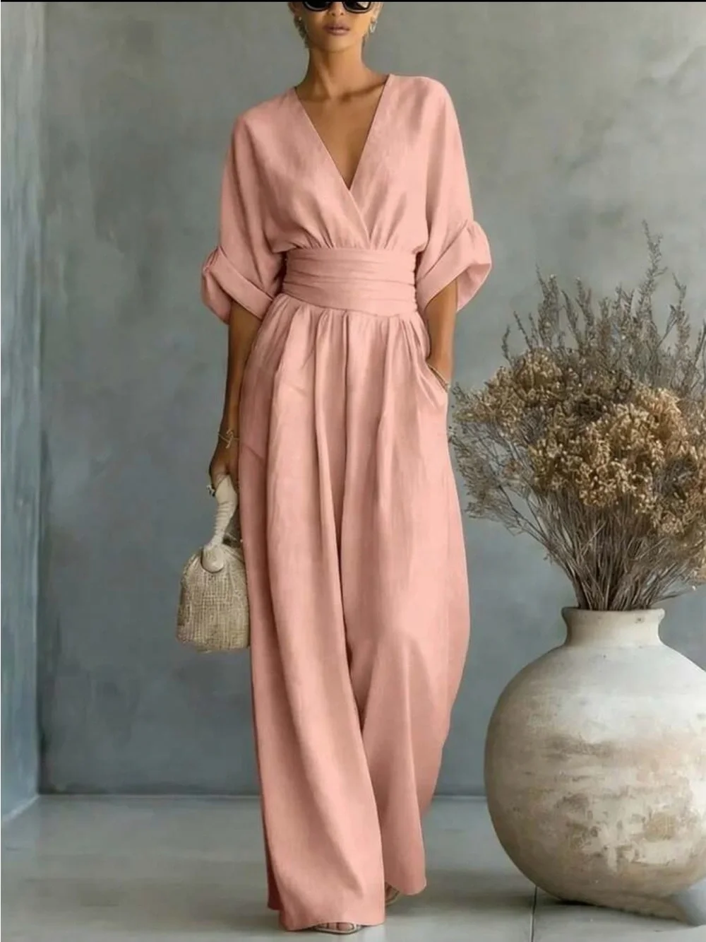 Woman's Pink Jumpsuit
